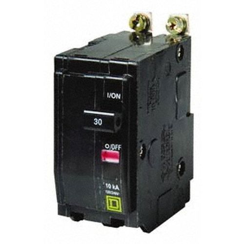 Main product image of 10 Amp, 240 VAC, 2 Pole, Bolt On Miniature Circuit Breaker 14-8 AWG, QOB210