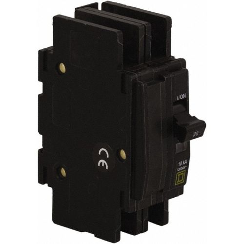 Main product image of 25 Amp, 240 VAC, 2 Pole, Panel Mount Miniature Circuit Breaker 14-2 AWG, QOU225