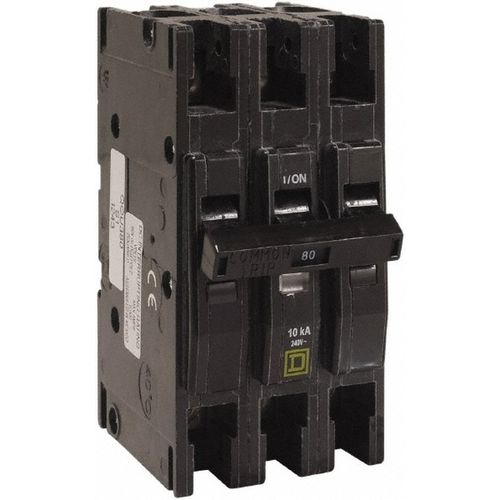 Main product image of 100 Amp, 240 VAC, 3 Pole, Panel Mount Miniature Circuit Breaker 12-2/0 AWG, QOU3100