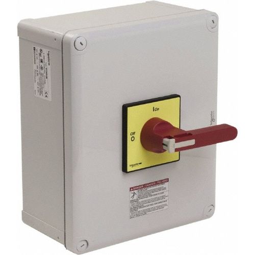 Main product image of Enclosed Switch Disconnector, Tesys Control, For On/Emergency Stop, 100A, Conforming Ul/Csa Standard, Long Handle, 3 Phase 3 Poles, Vc5Gun