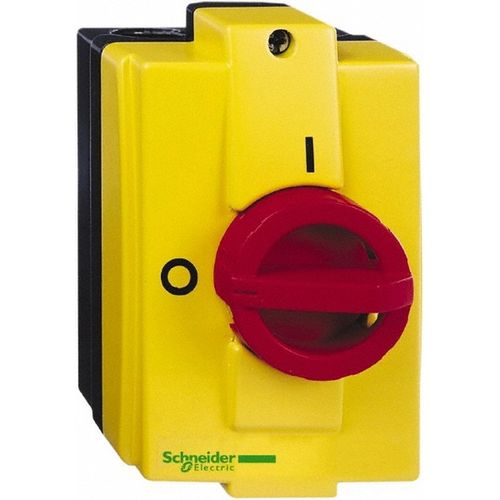 Main product image of Enclosed Switch Disconnector, Tesys Control, For On/Emergency Stop, 10A, Ip65, Compact Size, Vcfn12Ge