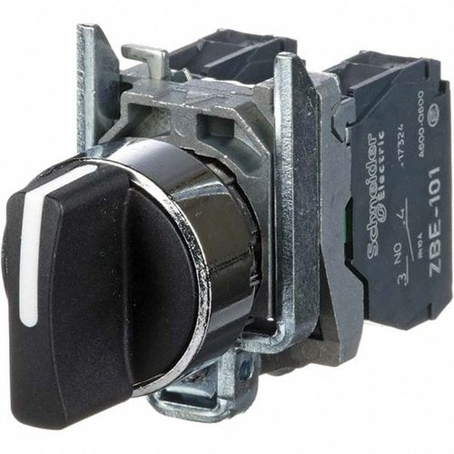 Main product image of Selector Switch, 3 Positions, Maintained , Black Knob NEMA4X & 13, XB4BD33