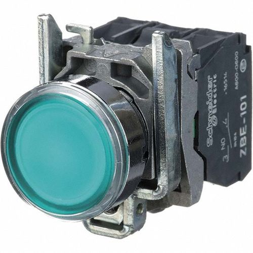 Main product image of Push-Button Switch, 0.87" Mounting Hole Dia, Momentary NO/NC, Illuminated, LED, XB4BW33G5