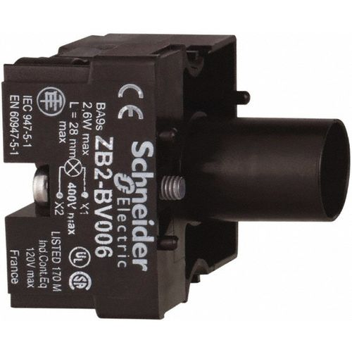Main product image of Pilot and Indicator Light Mounting Base 120 VAC, 120 VDC, ZB2BV006