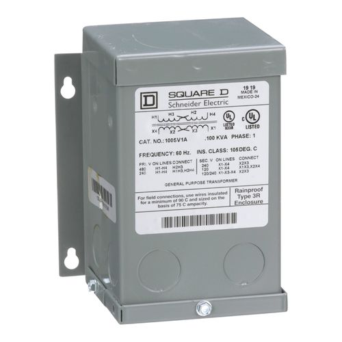 Main product image of Buck Boost Encapsulated Transformer (1kVA, 1PH, 120 x 240V Primary, 12/24V Secondary), 1S43F