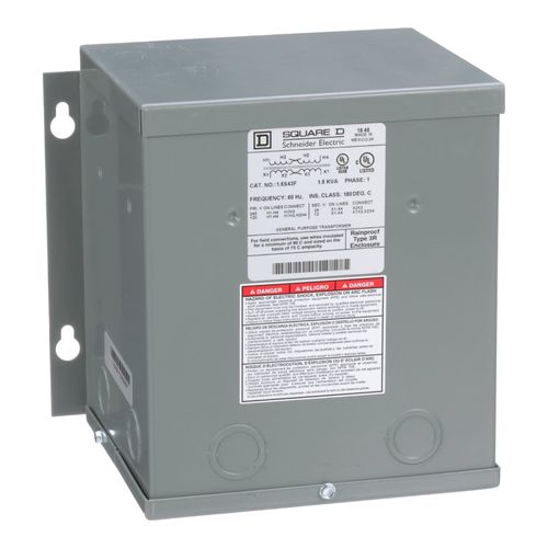 Main product image of Buck Boost Encapsulated Transformer (1kVA, 1PH, 120 x 240V Primary, 12/24V Secondary), 1S43F