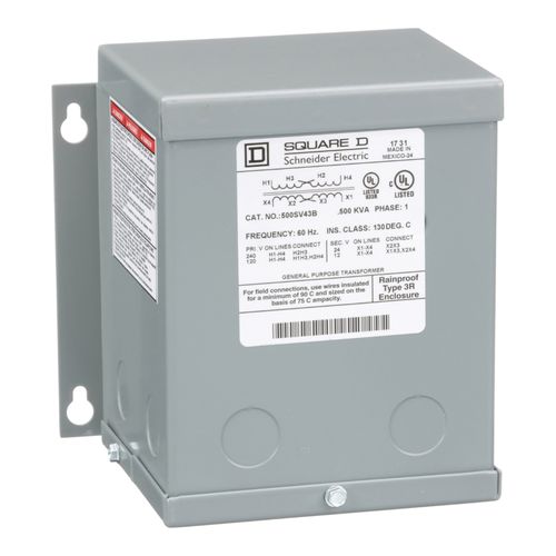 Main product image of Buck Boost Encapsulated Transformer (0.5kVA, 1PH, 120 x 240V Primary, 16/32V Secondary), 500SV46B