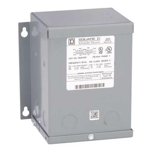 Main product image of Buck Boost Encapsulated Transformer (0.75kVA, 1PH, 120 x 240V Primary, 12/24V Secondary), 750SV43F