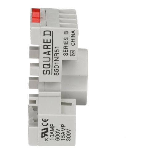 Main product image of 8 Pin, 300 VAC, 10 Amp, Type N, DIN Rail/Panel Mount Plug in Relay Socket, 8501NR51B