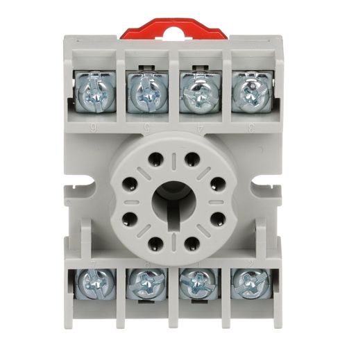 Main product image of 8 Pin, 300 VAC, 10 Amp, Type N, DIN Rail/Panel Mount Plug in Relay Socket, 8501NR51B