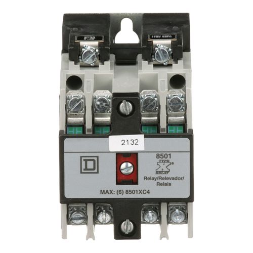 Main product image of 4 N/O Electromechanical General Purpose Relay, Screw Clamp (20A at 600VAC, 110/120VAC Coil), 8501XMO40V02