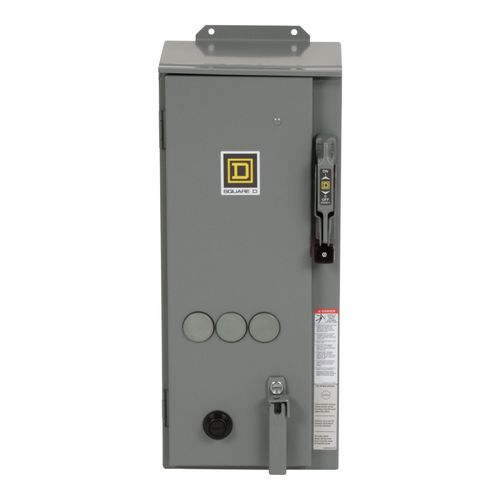 Main product image of NEMA Combination Starter, 30A Fusible Disconnect (Size 0, 18A, 5HP at 600VAC, 3 Phase, NEMA 12), 8538SBA23V02S