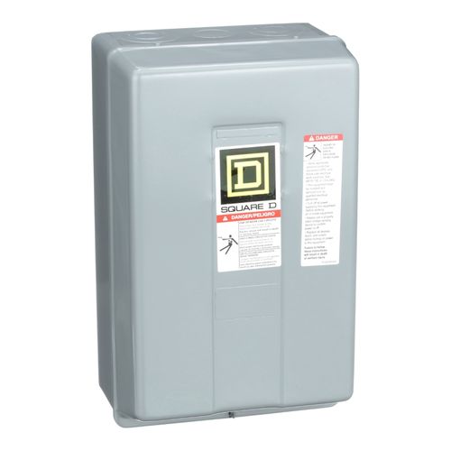 Main product image of 2 Pole N/O Electrically Held Lighting Contactor, NEMA 1 (30A, 600V, 110/120VAC Coil), 8903LG20V02