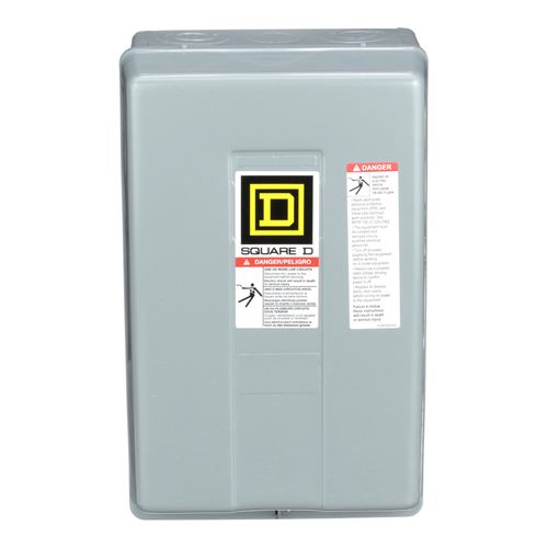 Main product image of 3 Pole N/O Electrically Held Lighting Contactor, NEMA 1 (30A, 600V, 110/120VAC Coil), 8903LG30V02