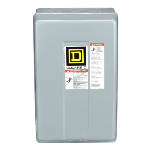 Main product image of 4 Pole N/O Electrically Held Lighting Contactor, NEMA 1 (30A, 600V, 110/120VAC Coil), 8903LG40V02