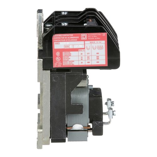 Main product image of 2 Pole N/O Electrically Held Lighting Contactor (30A, 600V, 110/120VAC Coil), 8903LO20V02