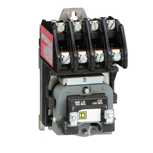 Main product image of 4 Pole N/O Electrically Held Lighting Contactor (30A, 600V, 110/120VAC Coil), 8903LO40V02