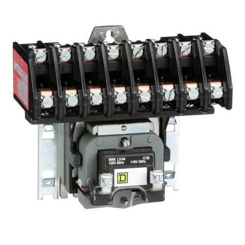 Main product image of 8 Pole N/O Electrically Held Lighting Contactor (30A, 600V, 110/120VAC Coil), 8903LO80V02