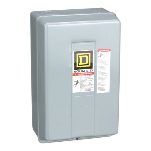 Main product image of 4 Pole N/O Mechanically Held Lighting Contactor, NEMA 1 (30A, 600V, 110/120VAC Coil), 8903LXG40V02