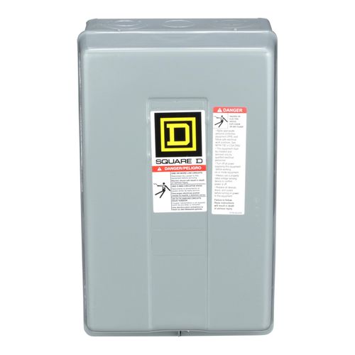 Main product image of 6 Pole N/O Mechanically Held Lighting Contactor, NEMA 1 (30A, 600V, 110/120VAC Coil), 8903LXG60V02
