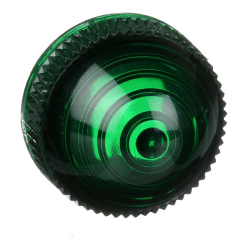 Main product image of 120V Round Lens Incandescent Pilot Light With Screw Clamp Connector (Green), 9001KP1G9