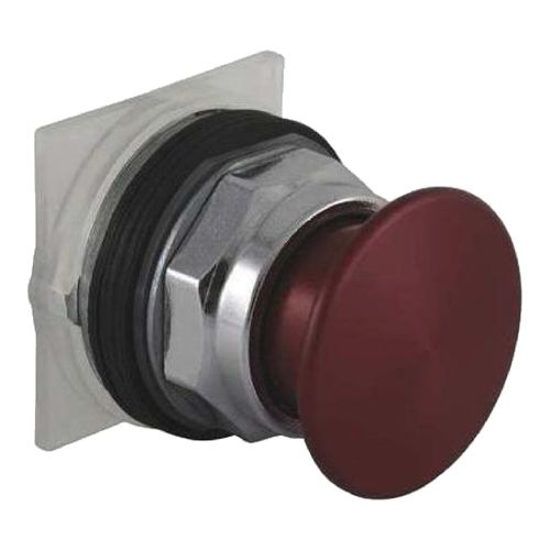 Main product image of 30mm Mounting Hole Dia. Momentary (MO) Round Nonilluminated Push-Button Switch (Red), 9001KR24RM