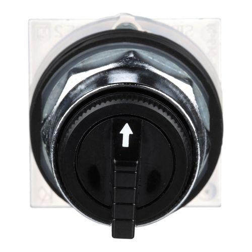 Main product image of 3-Position Maintained (MA) 600V Cam B Knob & Push Button NEMA 1, 2, 3, 3R, 4, 6, 12 & 13 Selector Switch (Black), 9001KS42B
