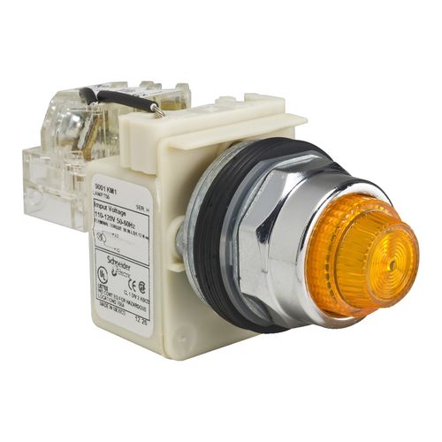 Main product image of Press-To-Test Indicating Light With Screw Clamp Connector (Red), 9001KT1R31