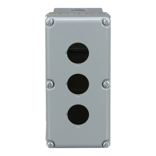 Main product image of 3-Hole 30mm Hole Dia. Aluminum NEMA 1, 3, 4, 6, 12 & 13 Pushbutton Switch Enclosure, 9001KY3
