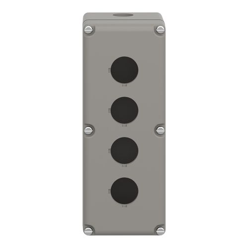 Main product image of 4-Hole 30mm Hole Dia. Aluminum NEMA 1, 3, 4, 6, 12 & 13 Pushbutton Switch Enclosure, 9001KY4