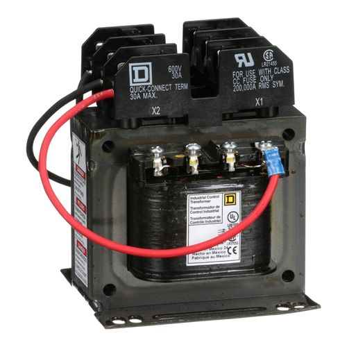 Main product image of Top Mount Fuse Block Control Transformer (150VA, 1PH, 131F Temp Rise), 9070TF150D3