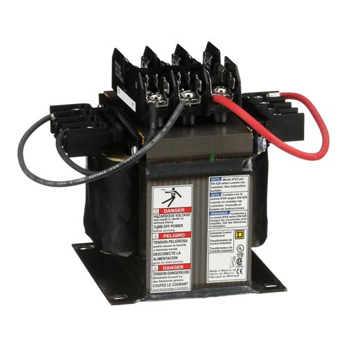 Main product image of Top Mount Fuse Block Control Transformer (500VA, 1PH, 239F Temp Rise), 9070TF500D3