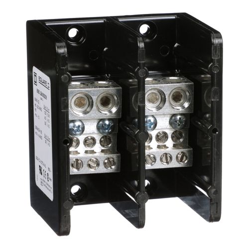 Main product image of 3 Pole Phenolic Power Distribution Block (135A Aluminum, 175A Copper, 600VAC, 1 Primary Connection), 9080LBA362106