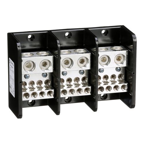 Main product image of 3 Pole Phenolic Power Distribution Block (760A Copper, 600VAC, 3 Primary Connection), 9080LBC365212