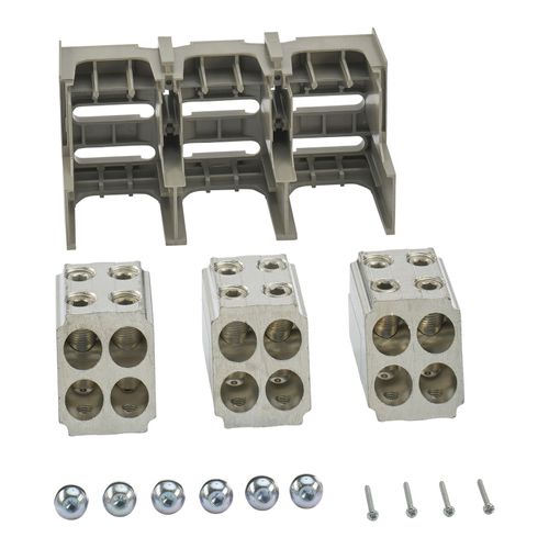 Main product image of Mechanical Lug Kit for PowerPacT M/P Circuit Breakers (800A, 3/0 AWG to 500kcmil, Aluminum), AL800M23K