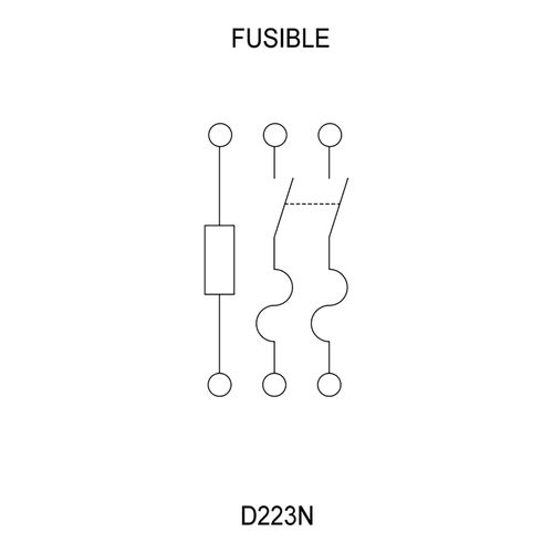 Main product image of 100A Fusible General Duty Saftey Switch, 2 Pole, NEMA 1 Enclosure w/ Neutral (240VAC), D223N