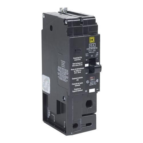 Main product image of Single Pole Panel Mount Molded Case Circuit Breaker, Thermal Magnetic Trip (30A, 277V), EDB14030EPD
