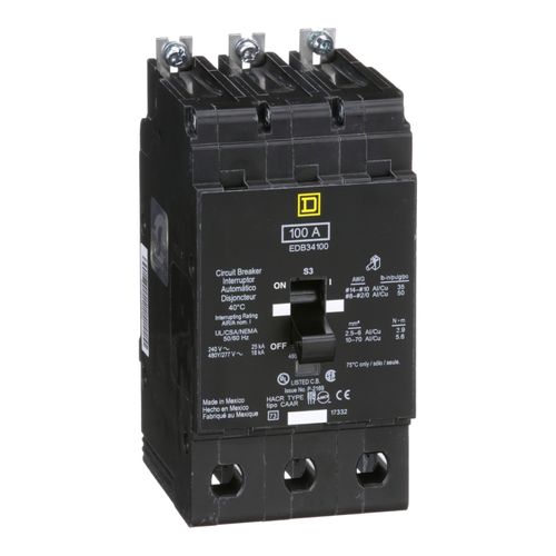 Main product image of 2 Pole Bolt On Miniature Circuit Breaker (20A, 480Y/277V, 35kA), EGB24020