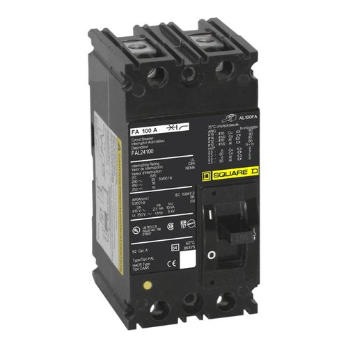 Main product image of Single Pole Circuit Breaker, Thermal Magnetic Trip (15A, 240VAC, 10kA), FAL12015