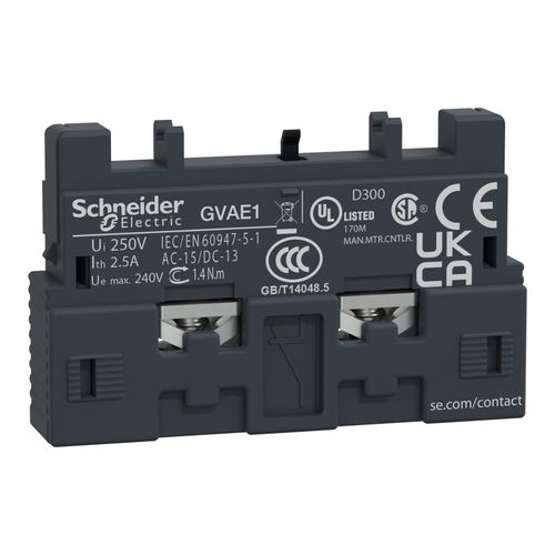 Main product image of 1NO/1NC Top Mount Circuit Breaker Auxiliary Contact Block For GV2L, GV2LE, GV2ME, GV2P, GV2RT, GV3L, GV3P And TeSys, GVAE1