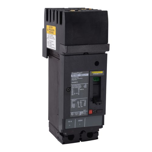 Main product image of 2 Pole Plug In Molded Case Circuit Breaker, Thermal Magnetic Trip (100A, 600VAC), HDA261002