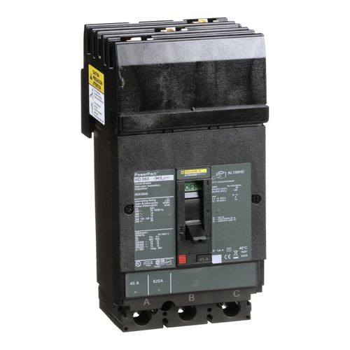 Main product image of 2 Pole Panel Mount Molded Case Circuit Breaker, Thermal Magnetic Trip (70A, 250VDC/600VAC), HDL26070