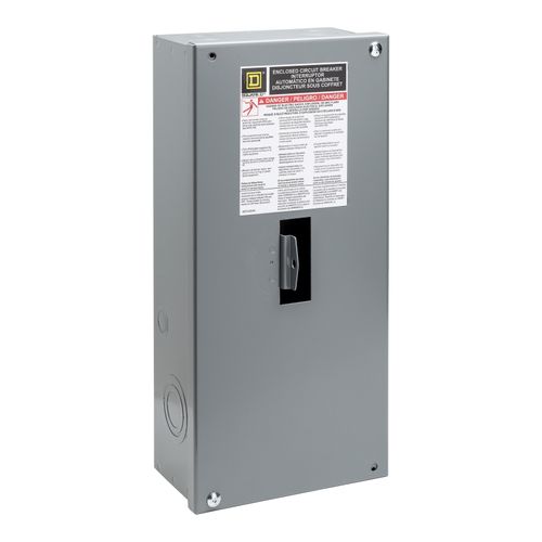 Main product image of 3 Pole Panel Mount Molded Case Circuit Breaker, Thermal Magnetic Trip (15A, 250VDC/600VAC), HDL36015