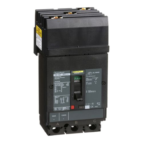 Main product image of 2 Pole Panel Mount Molded Case Circuit Breaker, Thermal Magnetic Trip (15A, 250VDC/600VAC), HGL26015