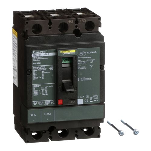 Main product image of 3 Pole Panel Mount Molded Case Circuit Breaker, Electronic Trip (30A, 600V), HJL36030M71