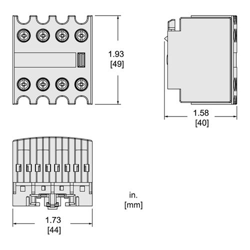 Main product image of Contactor Auxiliary Contact Block For CR1F, TeSys D And TeSys F, LADN13