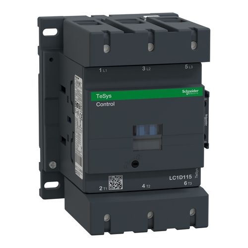 Main product image of 115 Amp 3-Pole NC & NO 24VDC IEC Contactor, LC1D115BD