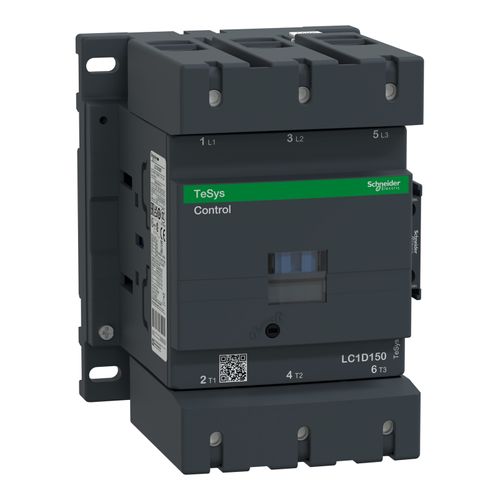Main product image of 150 Amp 3-Pole NC & NO 480VAC 50/60 Hz IEC Contactor, LC1D150T7