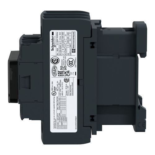 Main product image of 32 Amp 3-Pole NC & NO 220VAC 50/60 Hz IEC Contactor, LC1D32M7