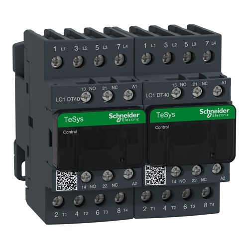 Main product image of 4-Pole NC & NO 120VAC 50/60 Hz Reversing IEC Contactor, LC2DT40G7